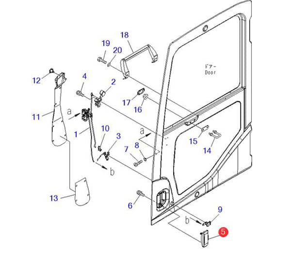 20Y-54-52990 20Y5452990 door lock